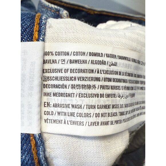 Abercrombie & Fitch Women's Size 27/4 Blue High Rise 4” Cut Off Shorts - Picture 7 of 7